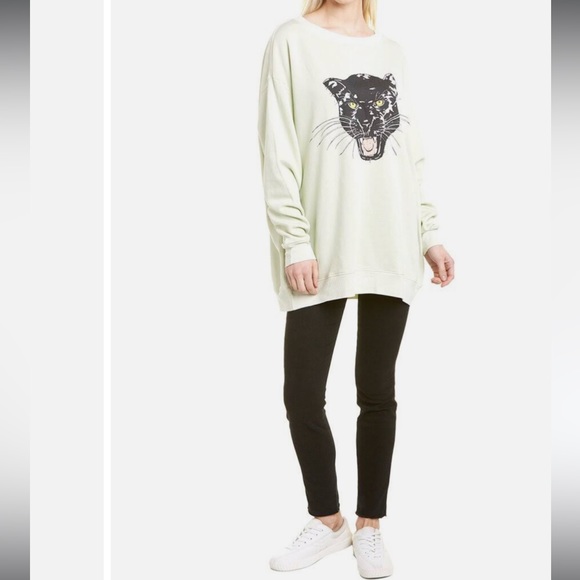 Wildfox Tops - WILDFOX Panther Roadtrip Sweatshirt
